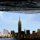 Aliens invade New York in Independence Day.